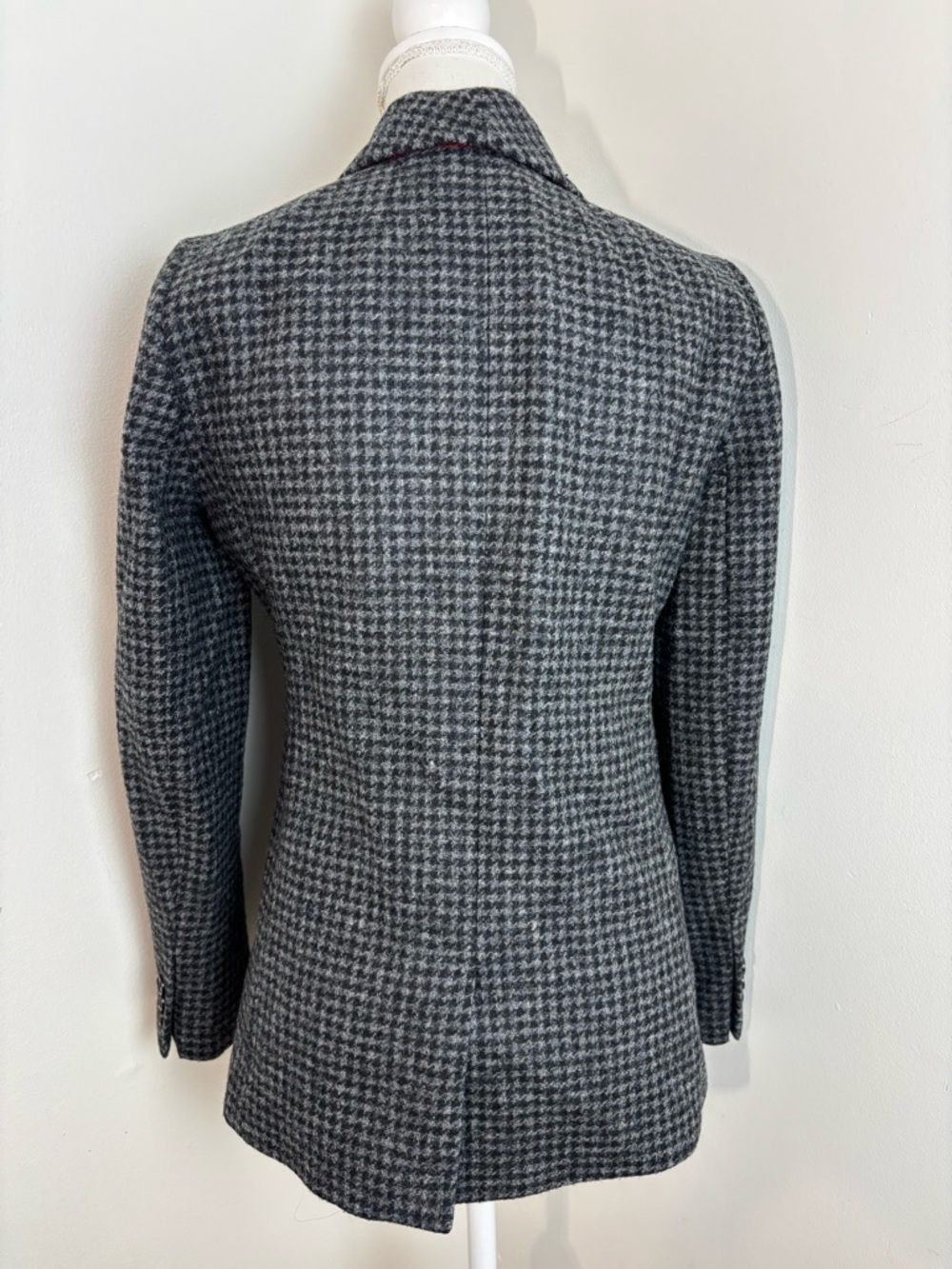 J. Crew Parke Houndstooth Wool Blazer Size 4 - Picture 5 of 12